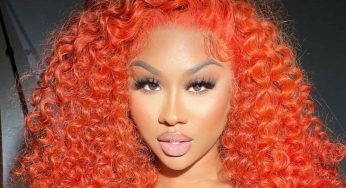 Ari Fletcher Pulls Out New Look Featuring Burnt Orange Colored Curls