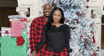 Tyrese & Zelie Timothy Celebrate Their First Christmas Together With Their Families 