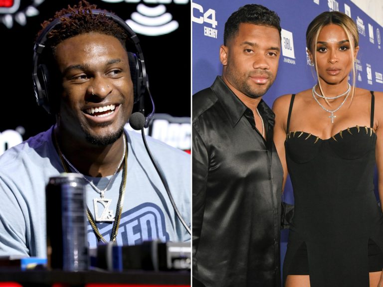DK Metcalf spoke out in defense of his former teammate Russell Wilson after he was called a square by a former football player.