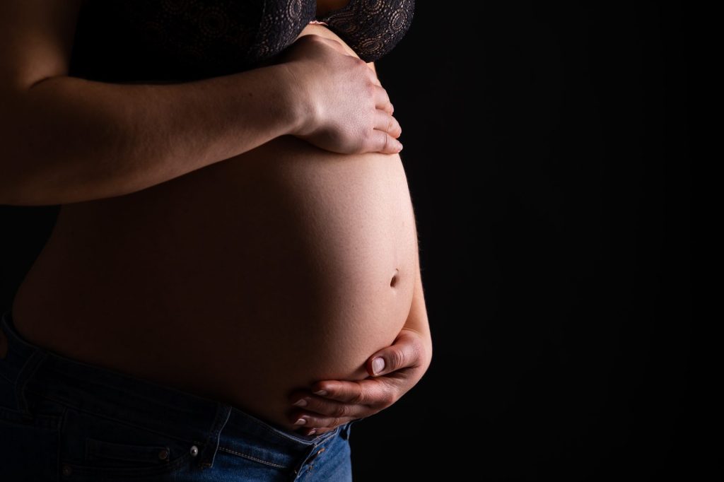 Pregnant belly embryos Georgia
