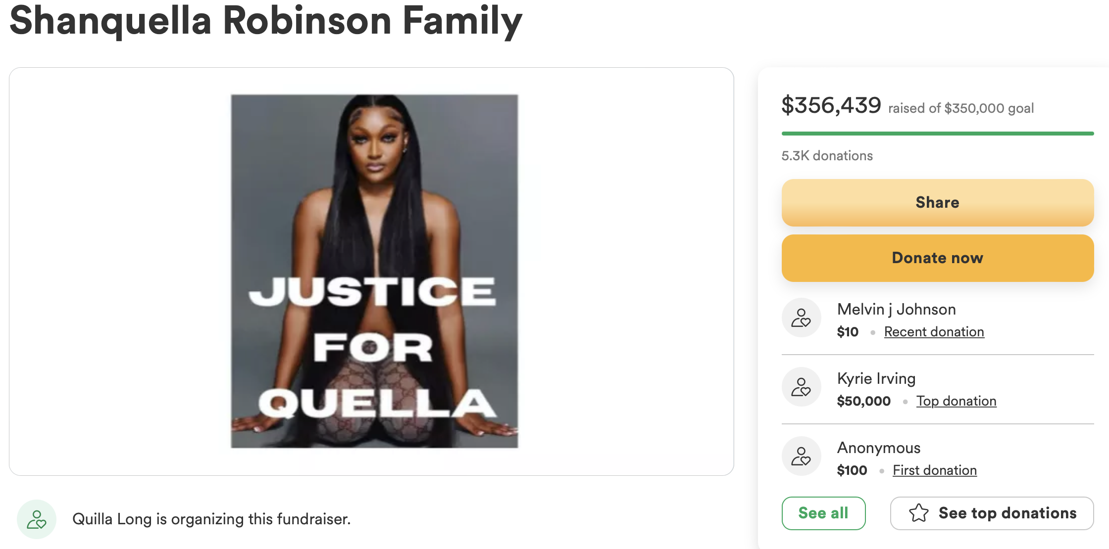 Shanquella Robinson (courtesy of GoFundMe)