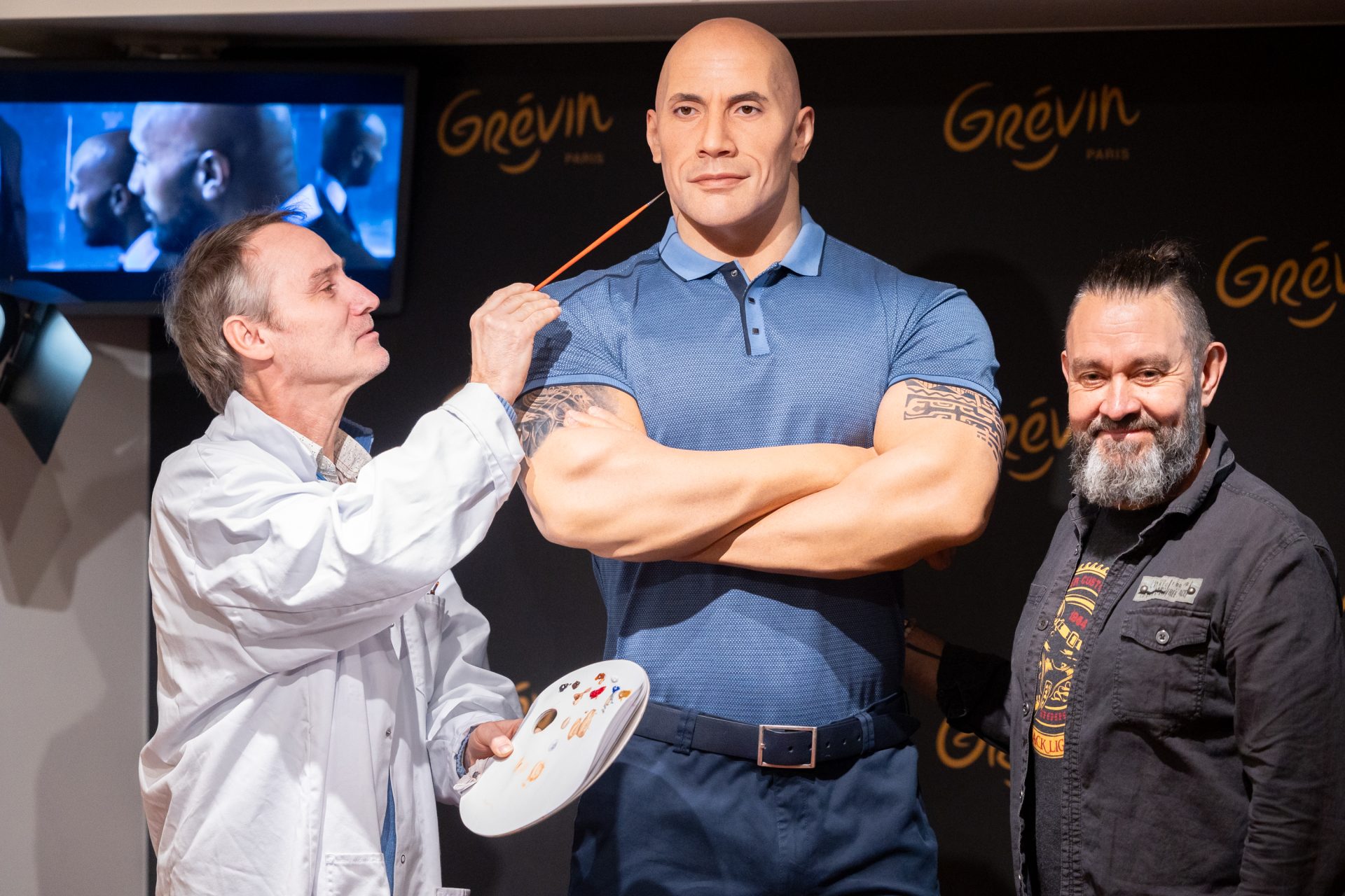 Harpo Who Dis? Lil Wayne & The Rock React To Their Wax Figures (Photos)